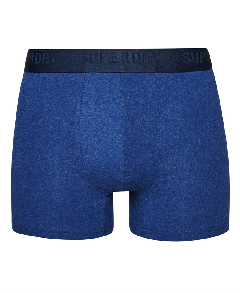 Superdry Boxer Unterhosen 3er Pack - Rich Navy/Bright Blue/Mazerine