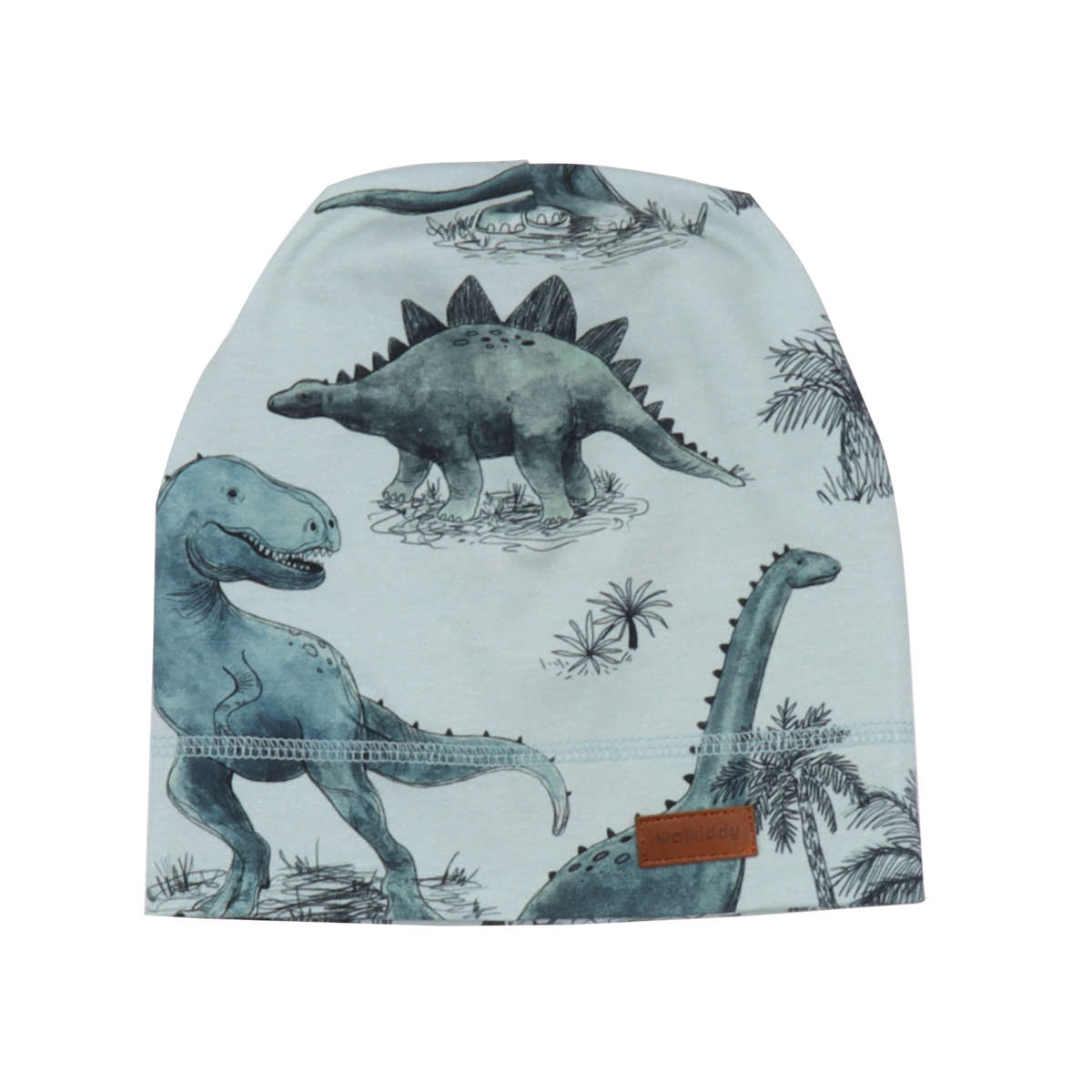 Bio-Beanie-walkiddy-DL11-224-1 Walkiddy Beanie in Grün - Dinosaurland - Dinos