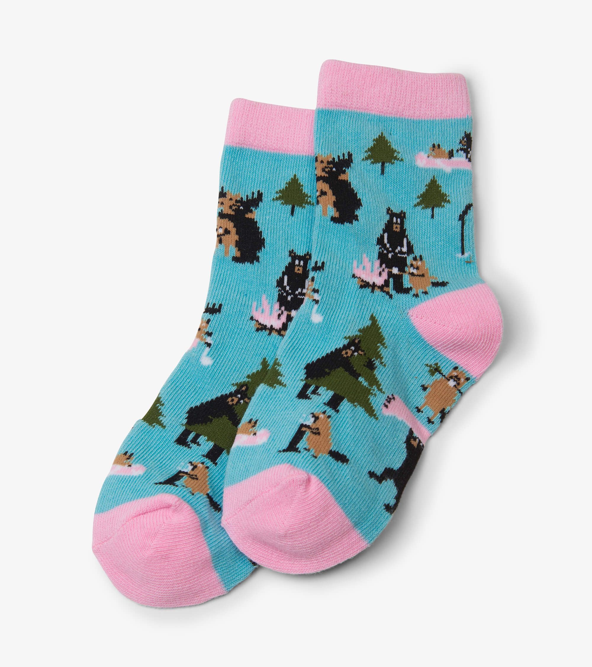dtY0jqvQ Little Blue House Kinder Socken - Life in the Wild - Pink
