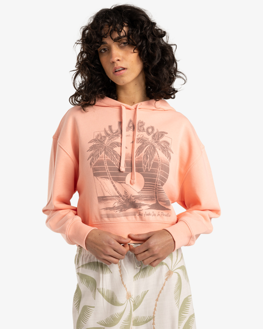 Billabong Damen Hoody Sunset Memories in Coral - Kapuzenpulli für Frauen - SALE