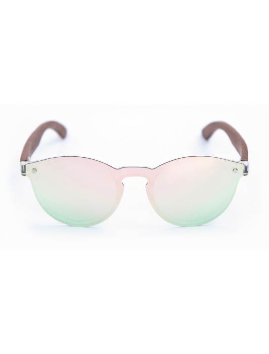 C3 Sonnenbrille Cancun Polarized - Gold Rose mit Holzbügel