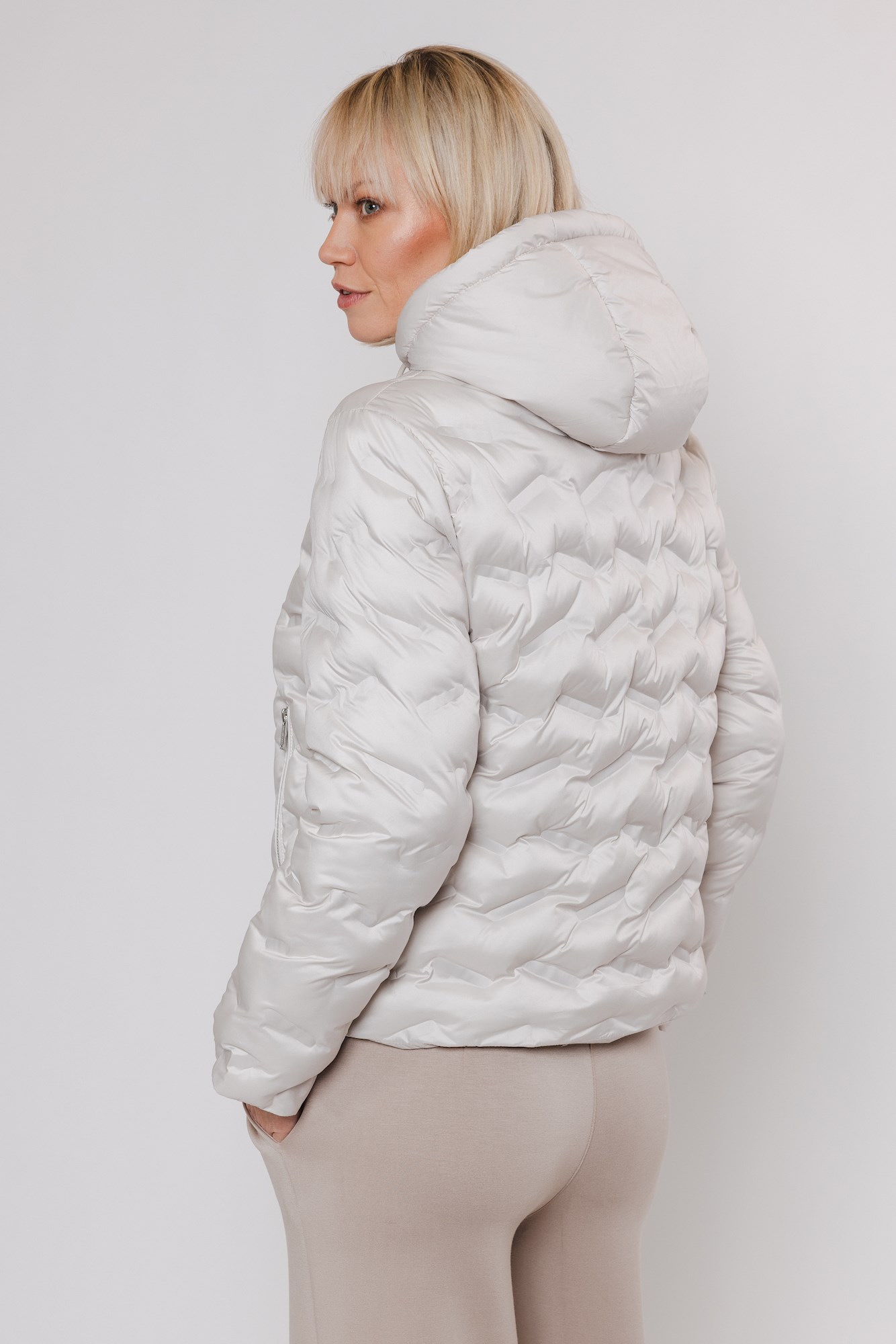 Rino & Pelle KISHA Steppjacke in Birch/Creme - SALE