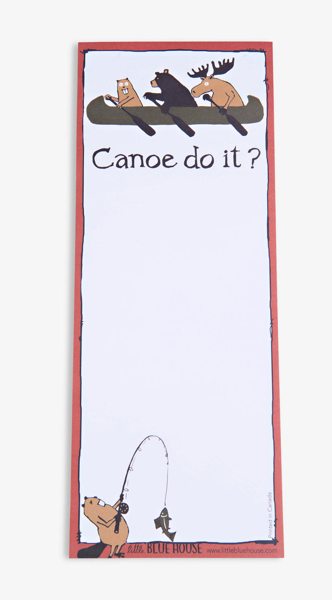 ML0WIAN035 Little Blue House Magnetliste - Kanoe & Angeln - Canoe Do it?