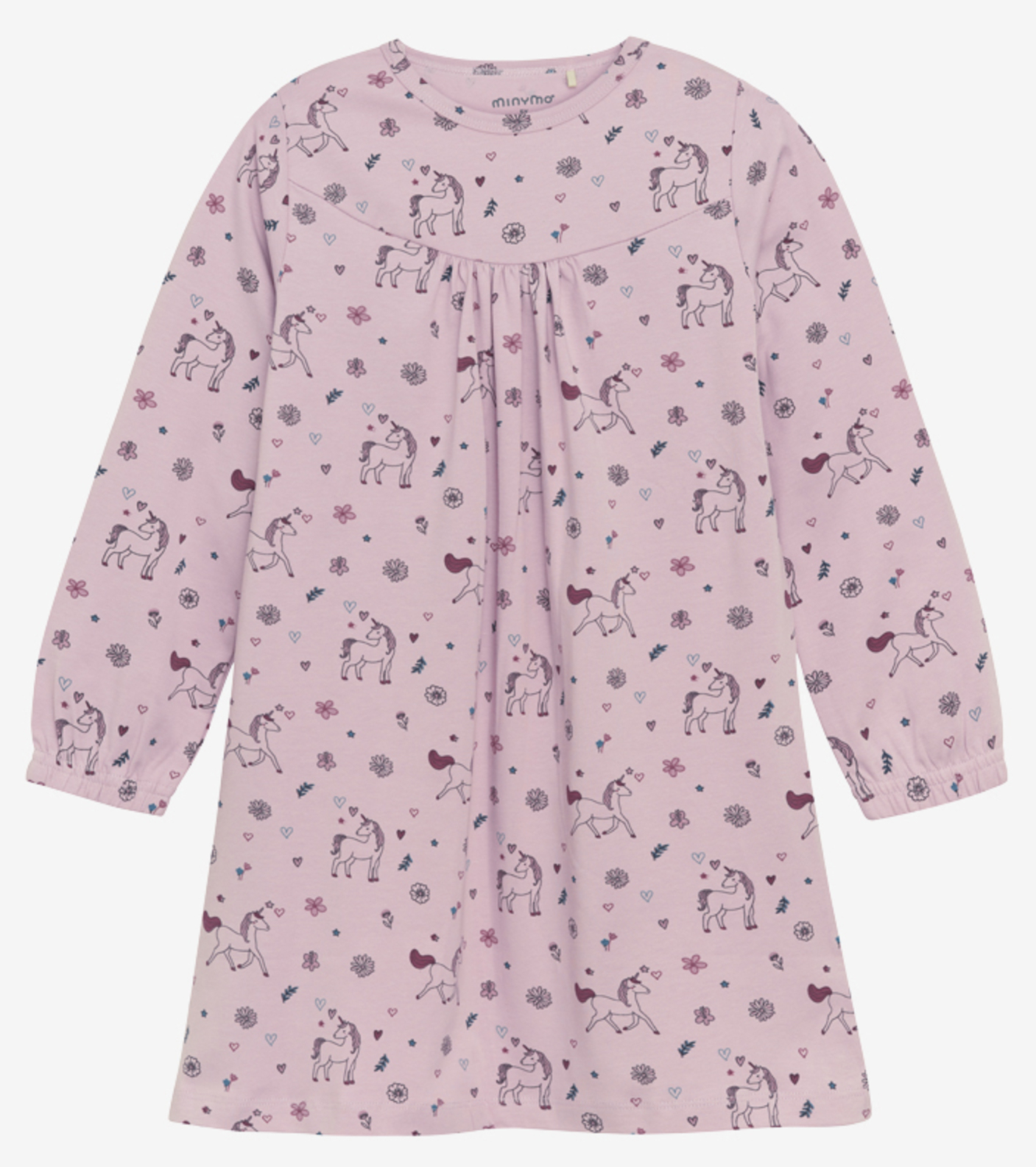 Minymo Nachthemd in Dawn Pink ( Rose) mit Einhorndruck - SALE Minymo Nachthemd in Dawn Pink ( Rose) mit Einhorndruck - SALE