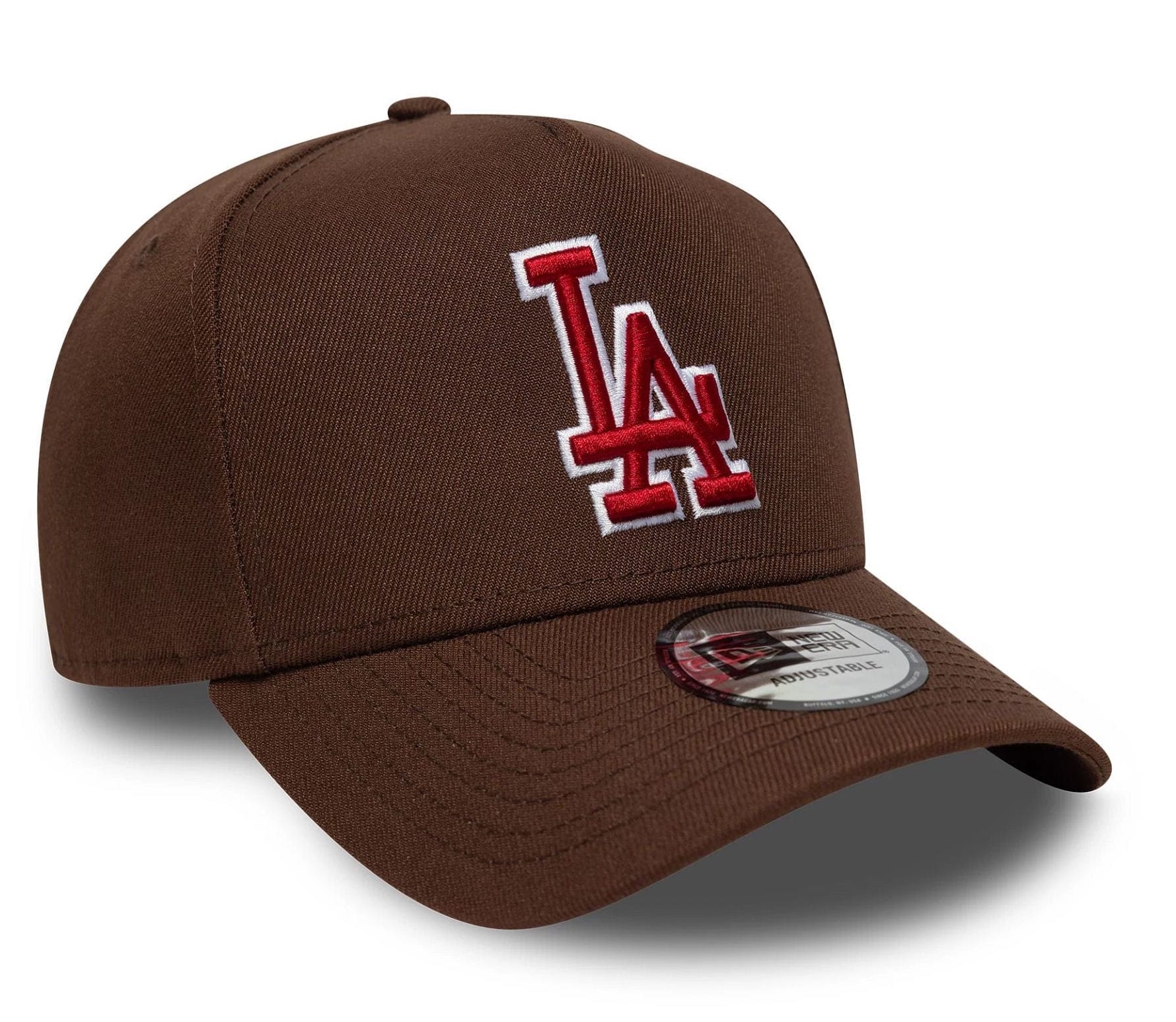 New Era Cap 9FORTY in Braune MLB Outline Script LA Dodgers New Era Cap 9FORTY in Braune MLB Outline Script LA Dodgers