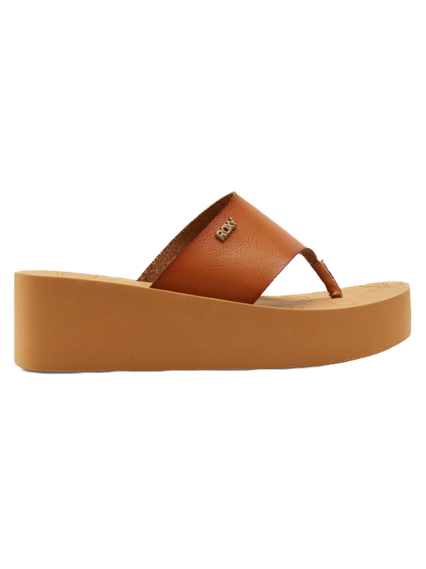 Roxy Sunset Dreams Flip Flop Plateau Sandalen in Tan