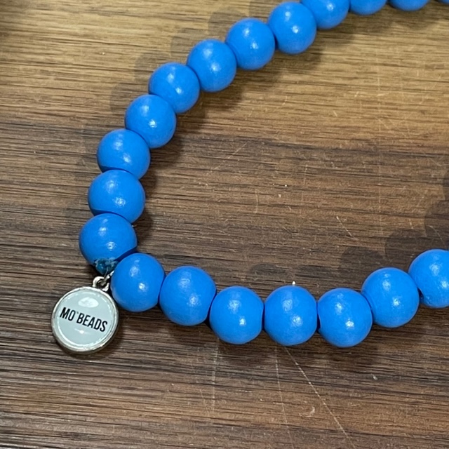 Mo Beads Holzperlen Schlüsselanhänger & Handykette - Himmelblau