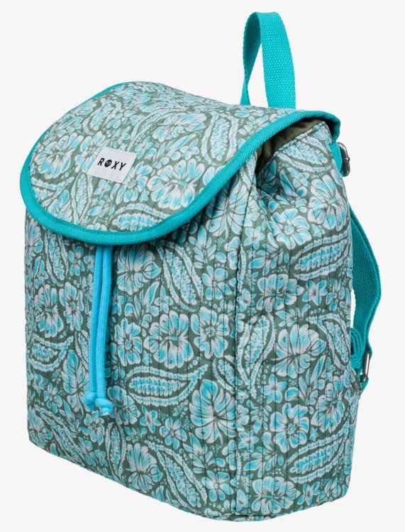 Roxy Wildest Dream 11L - Mittelgroßer Rucksack für Frauen - Türkis Grün Paisley
