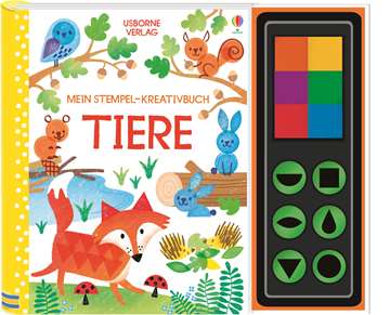 Usborne Mein Stempel und Kreativbuch Tiere