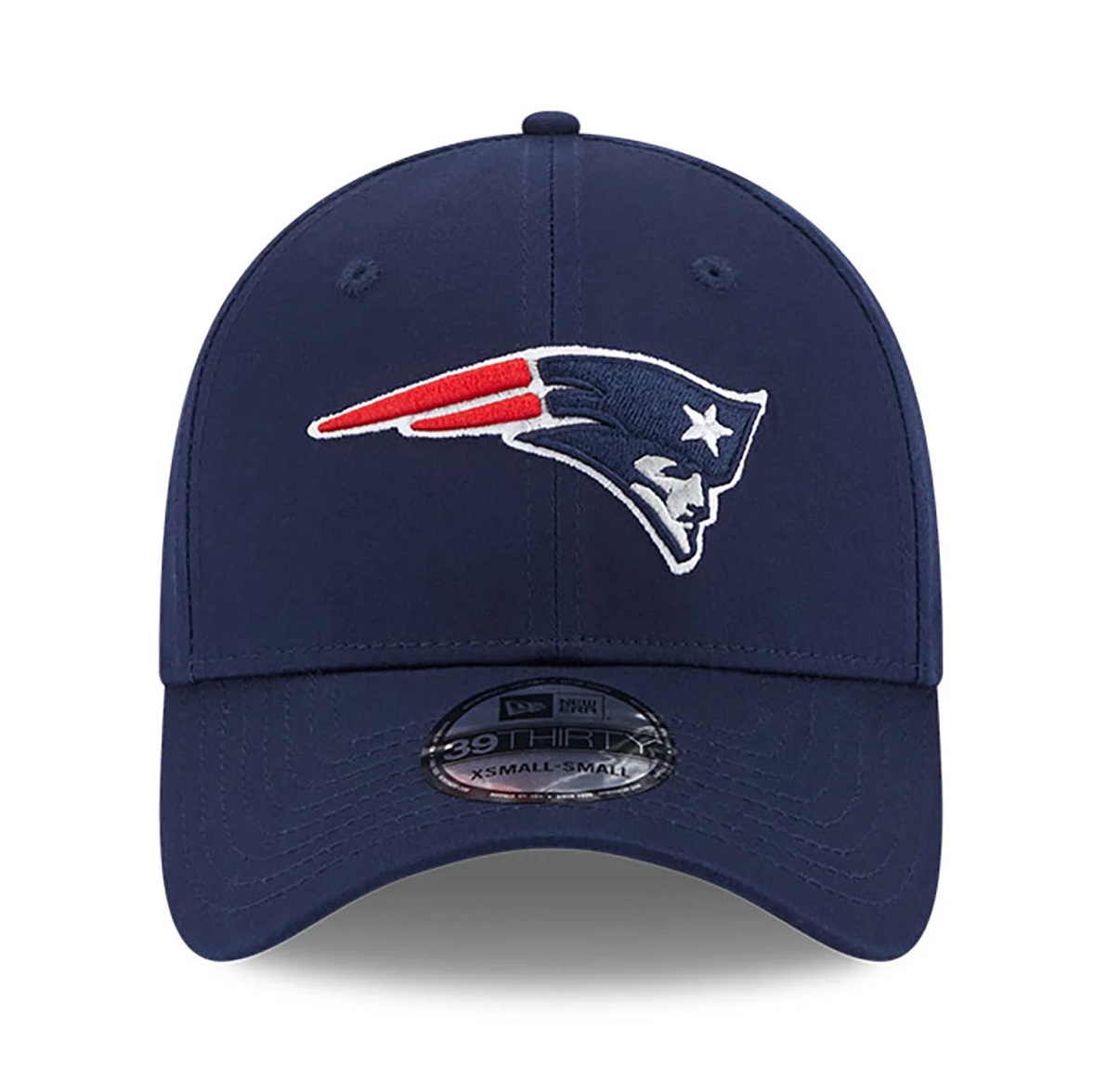 New Era 39Thirty Dunkeblaue New England Patriots 39THIRTY Stretch Fit Cap