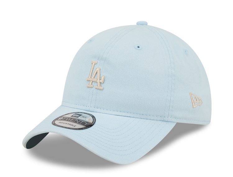 New Era Mini Logo LA Dodgers League Essential 9TWENTY Cap - Hellblau mit weiß