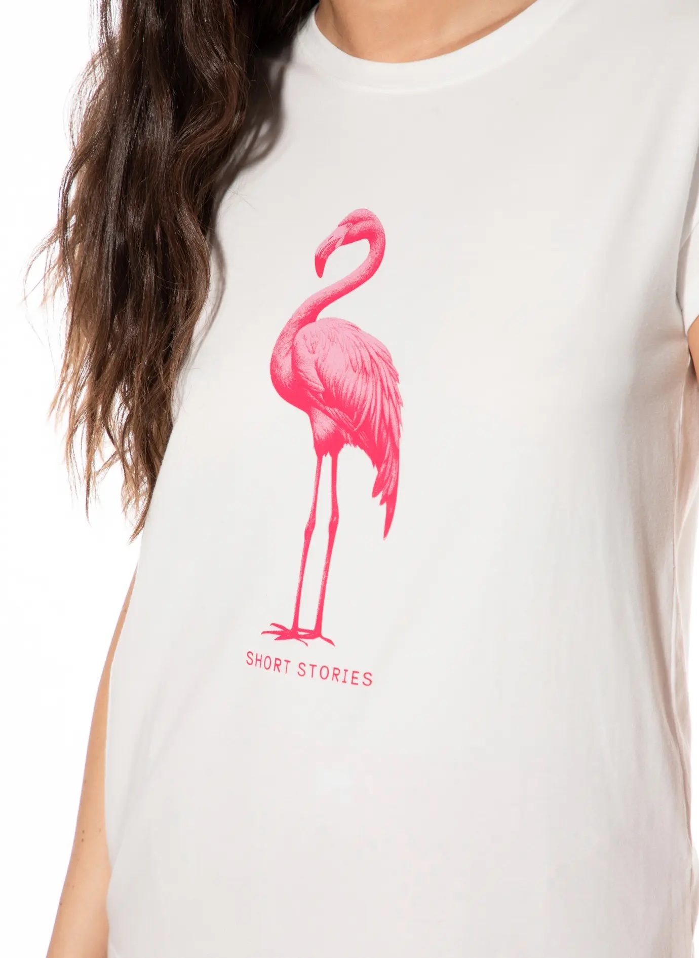 Short Stories by Sanetta Damen T-Shirt – bequem & weich - Kurzarm Pink Flamingo Short Stories by Sanetta Damen T-Shirt – bequem & weich - Kurzarm Pink Flamingo