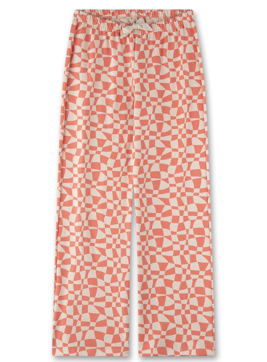 Sanetta Pyjamahose/Schlafanzughose - Peach/Creme