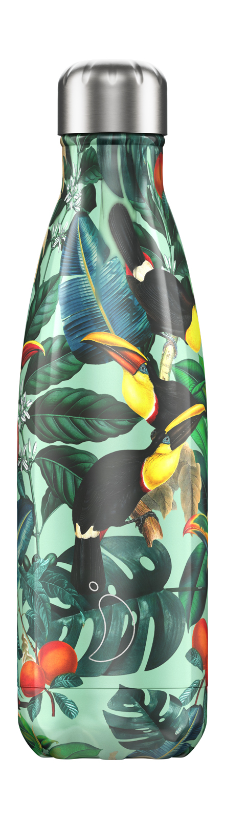 Chilly's Edelstahl Thermos Flasche Tropical Tukan 500 ml