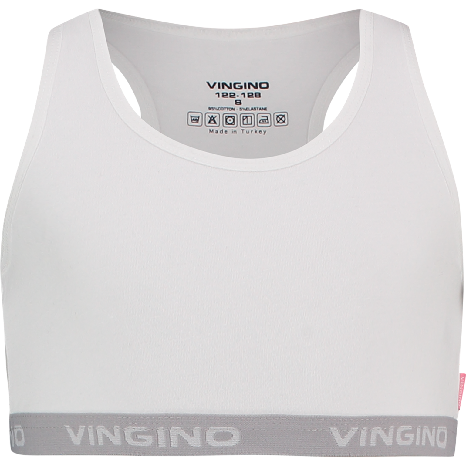 NOOSKGN72202_Racer-Girls_Real-White_FRONT Vingino Racer Top - Real White