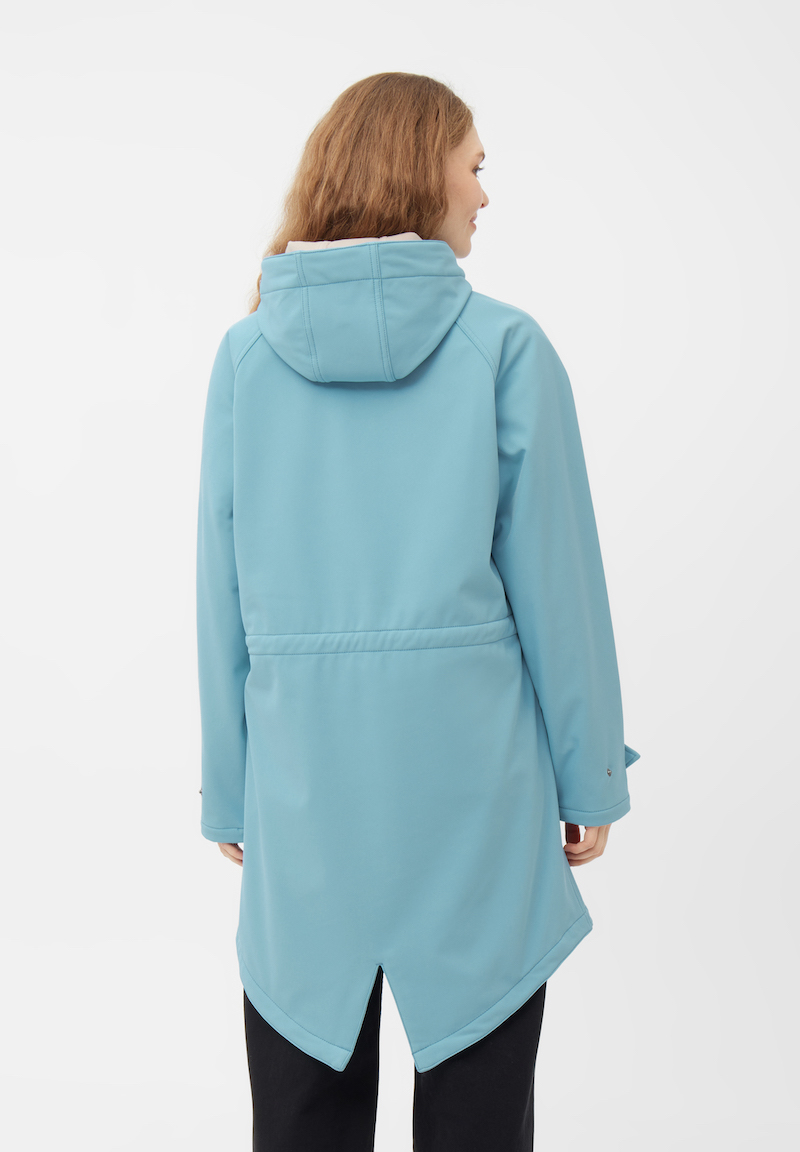 Derbe Island Friese Damen Softshelljacke in Hellblau