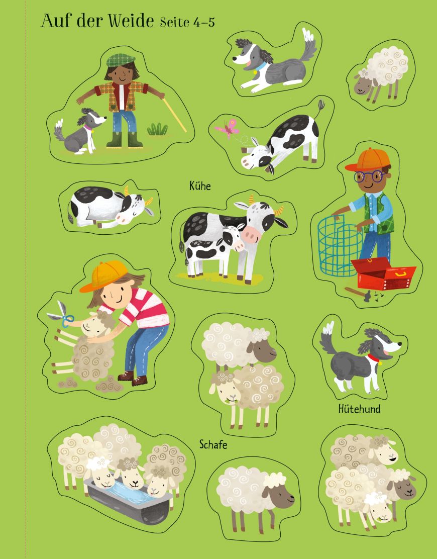 Usborne Mein erstes Stickerbuch - Auf dem Bauernhof