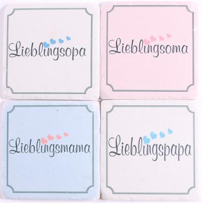 em6929 Lafinesse Stone Coaster - Lieblingsmama/papa/oma/opa
