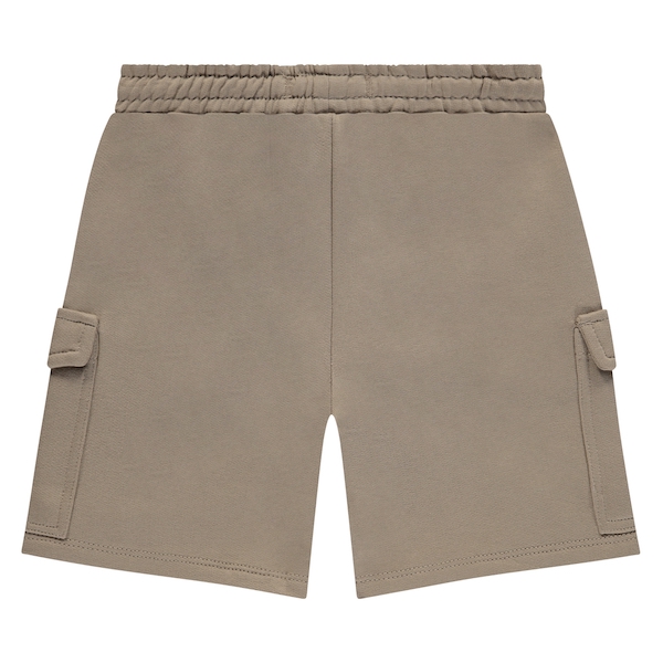 Babyface Stains & Stories Cargo Sweat Short in Camel Beige