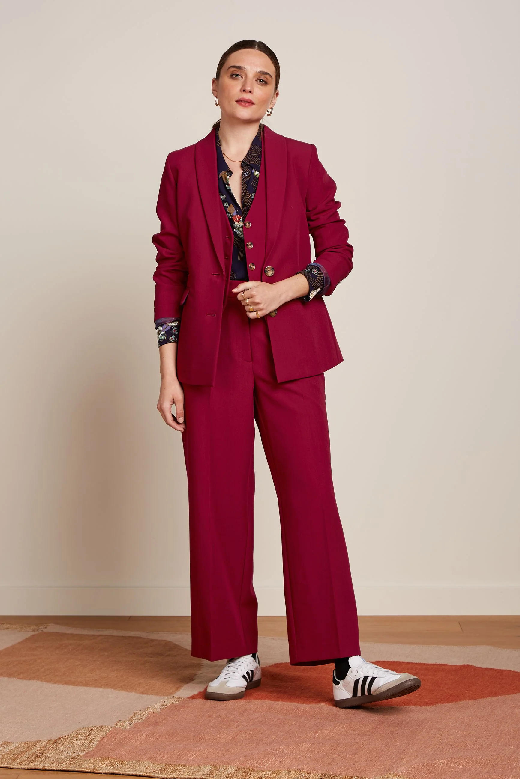 King Louie Federica Hose Marple - Rumba Red/Weinrot - SALE
