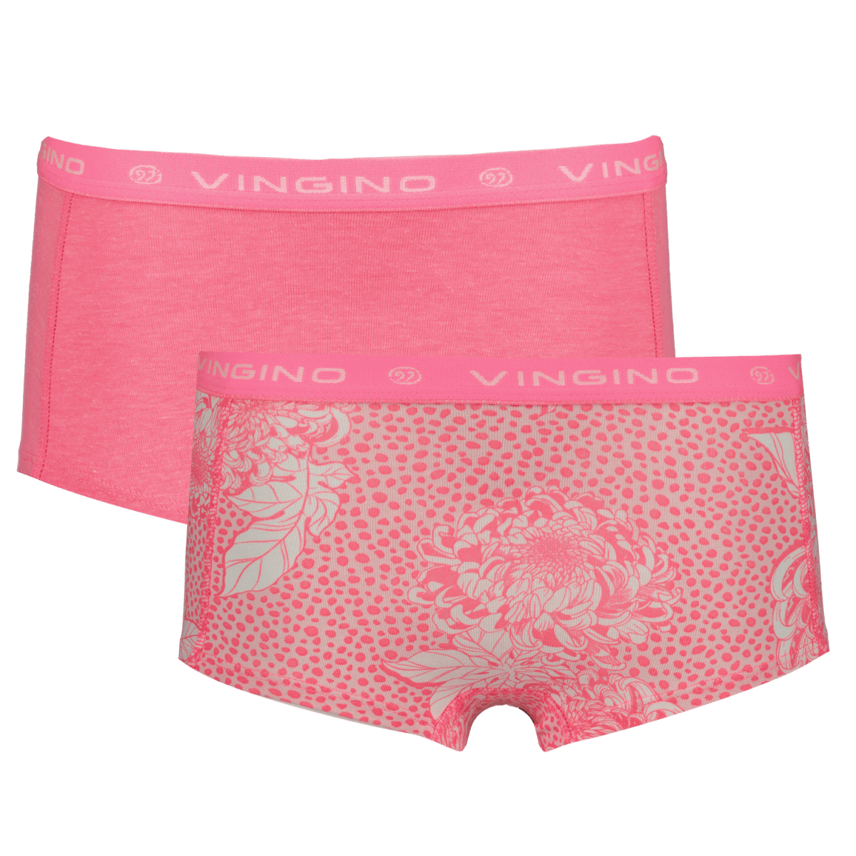 Vingino Unterwäsche 2er Set - Blumen in Pink & Pink