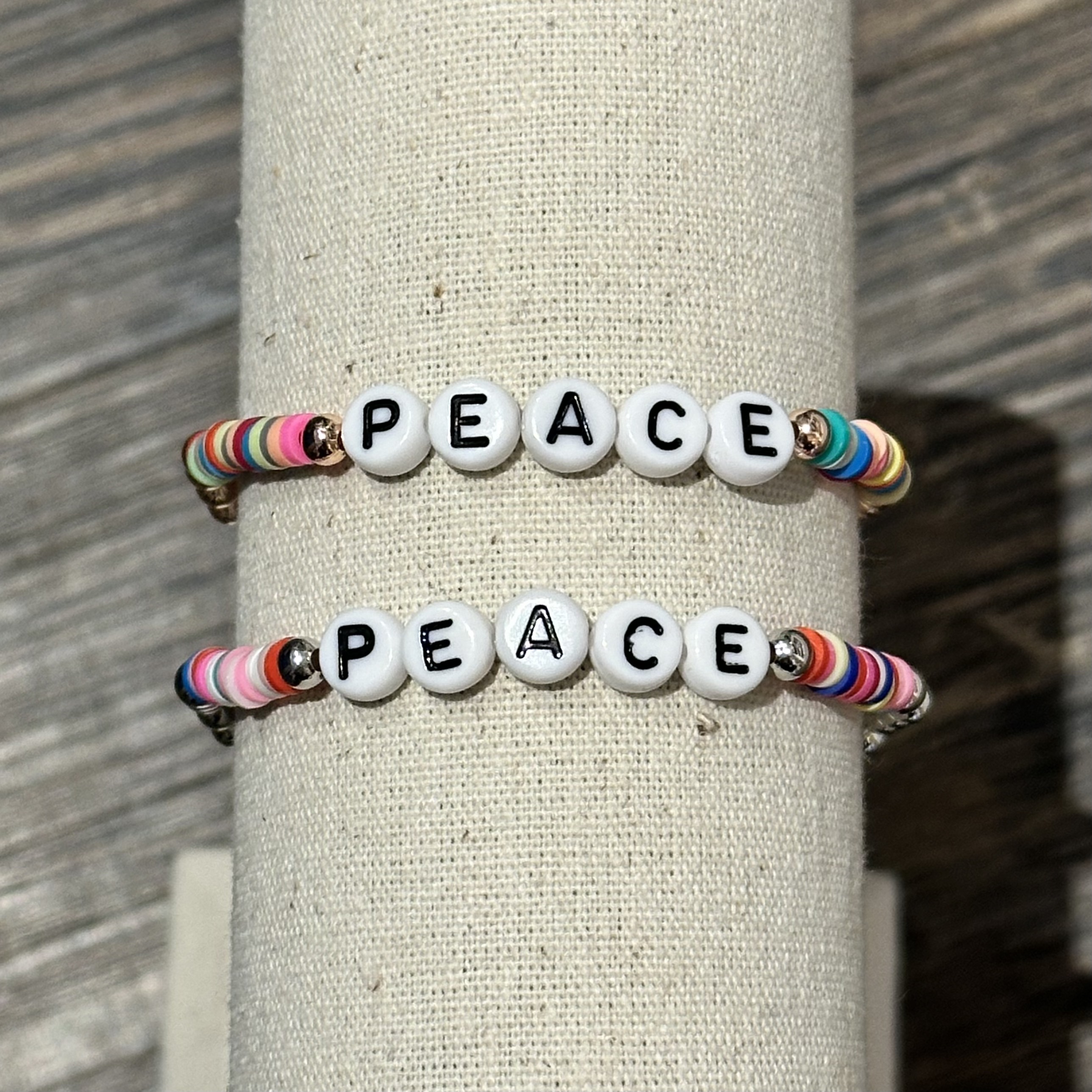 Lua Circle of Life Armband - Elastisch mit bunten Perlen - PEACE