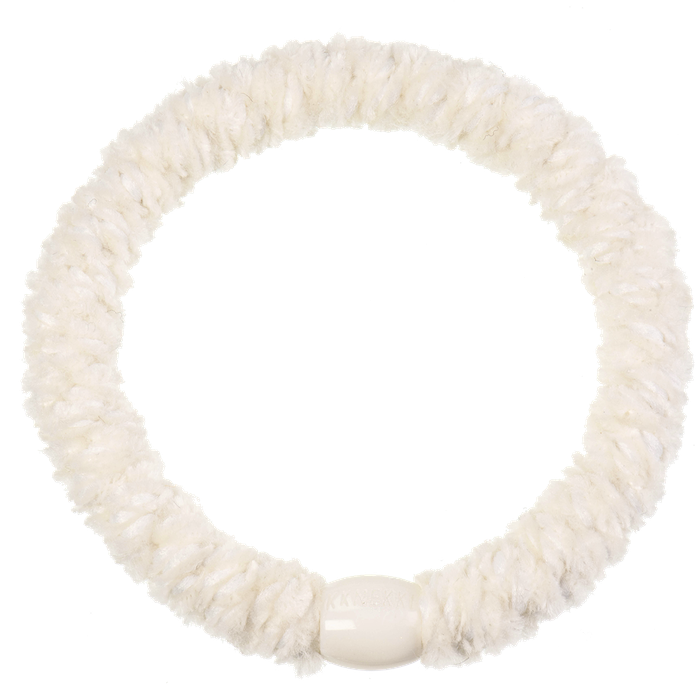 Kknekki Haargummi/Armband Creme Samt - Velvet Ivory