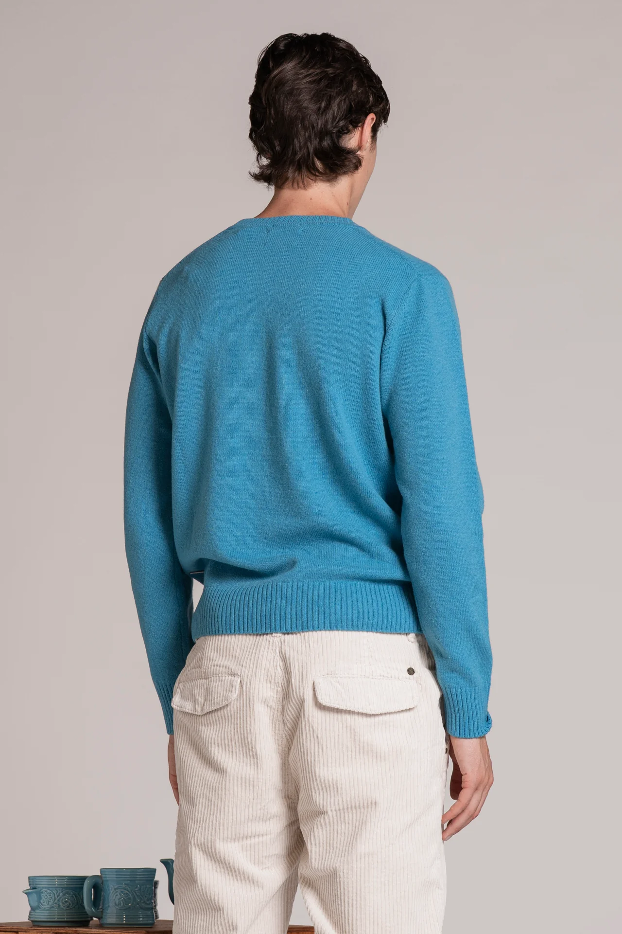 IMPURE George Strickpulli Wolle Pullover in Turquoise - Türkis IMPURE George Strickpulli Wolle Pullover in Turquoise - Türkis