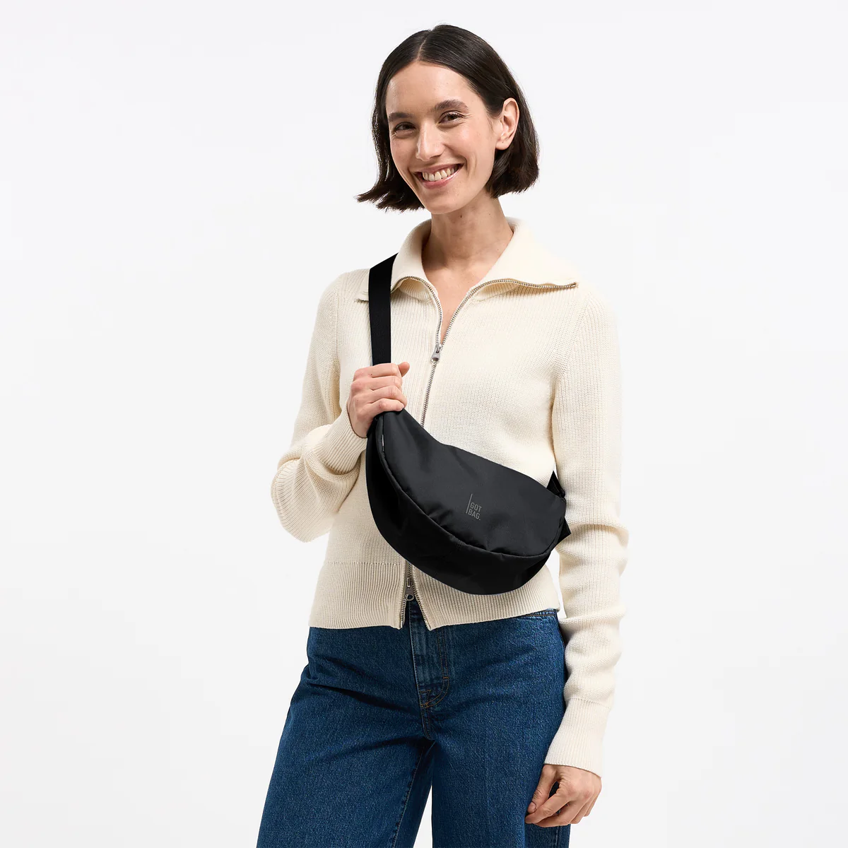 Got Bag Crossbody Moon Bag Small - Black/Schwarz Got Bag Crossbody Moon Bag Small - Black/Schwarz