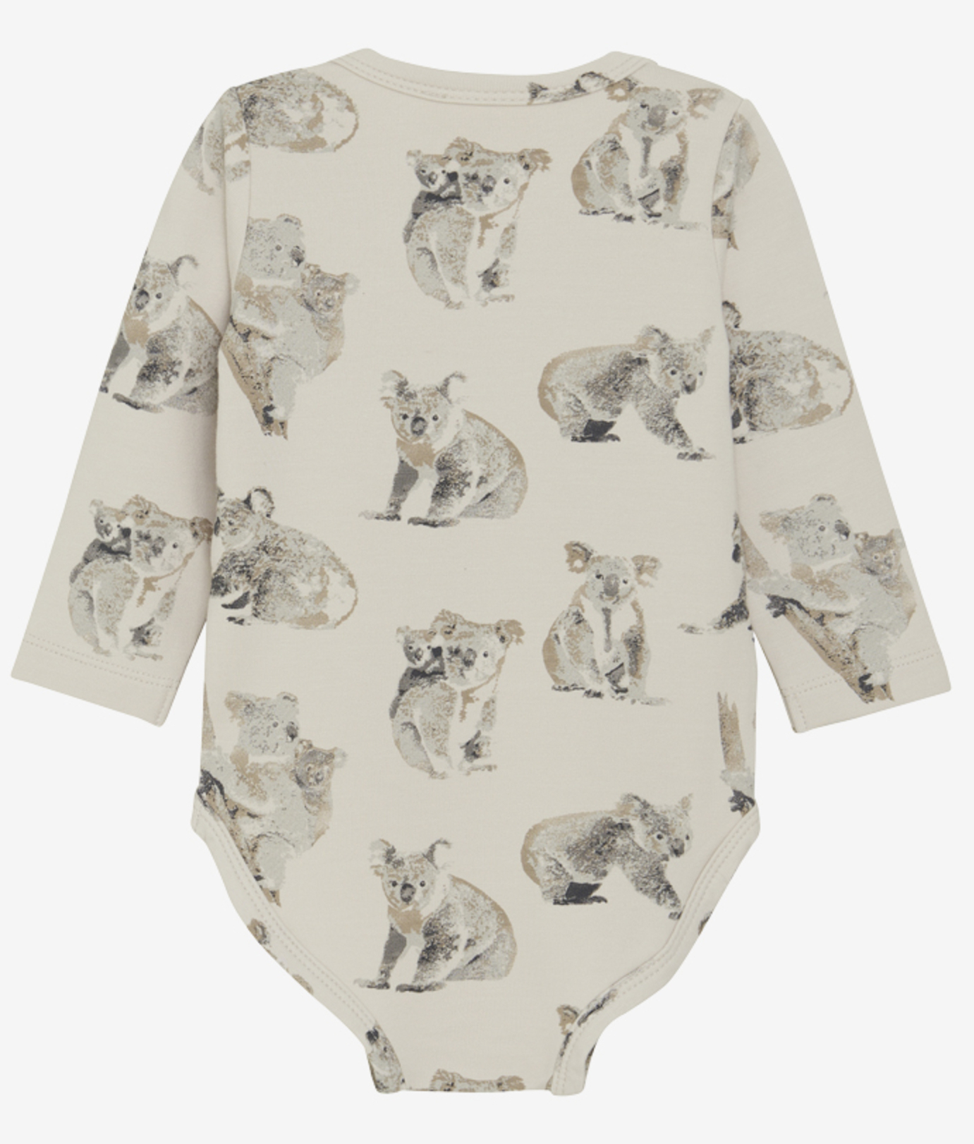 Minymo Langarmbody mit Koala Druck in Moonbeam (creme)