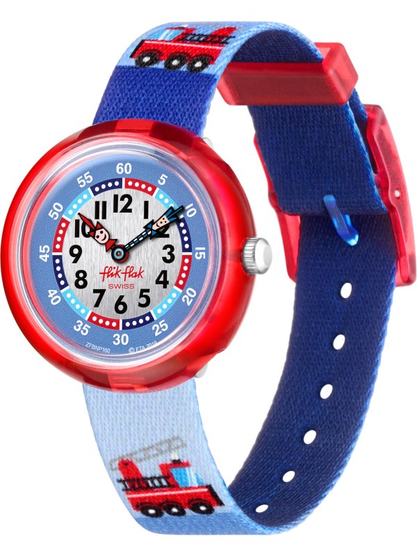 Flik Flak Uhr Kinderuhr - FIRETRUCK - Feuerwehr