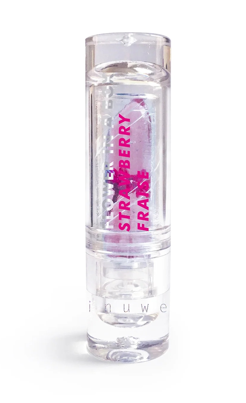 inuwet Flower in a Box Lipgloss - Pink Strawberry - Erdbeere