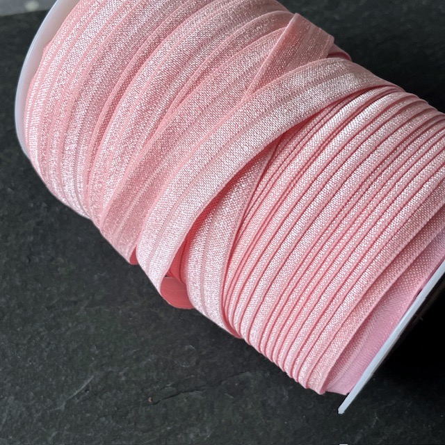 Wowzers Bastelbedarf elastischen Satin Band in Rosa - 1 Meter 