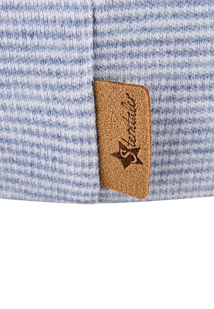 Sterntaler Beanie in Blau mit Bären-Stickerei - Bärengesicht Sterntaler Beanie in Blau mit Bären-Stickerei - Bärengesicht
