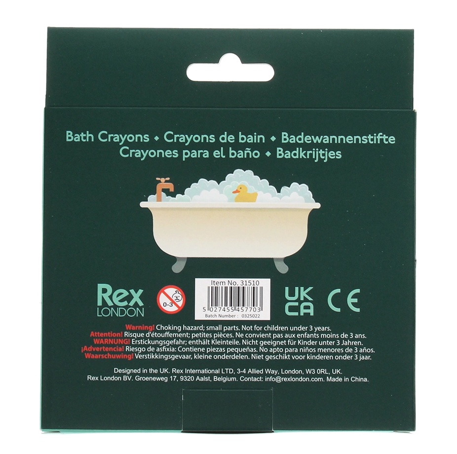 Rex London Badewannenstifte 8 Bunte Stifte