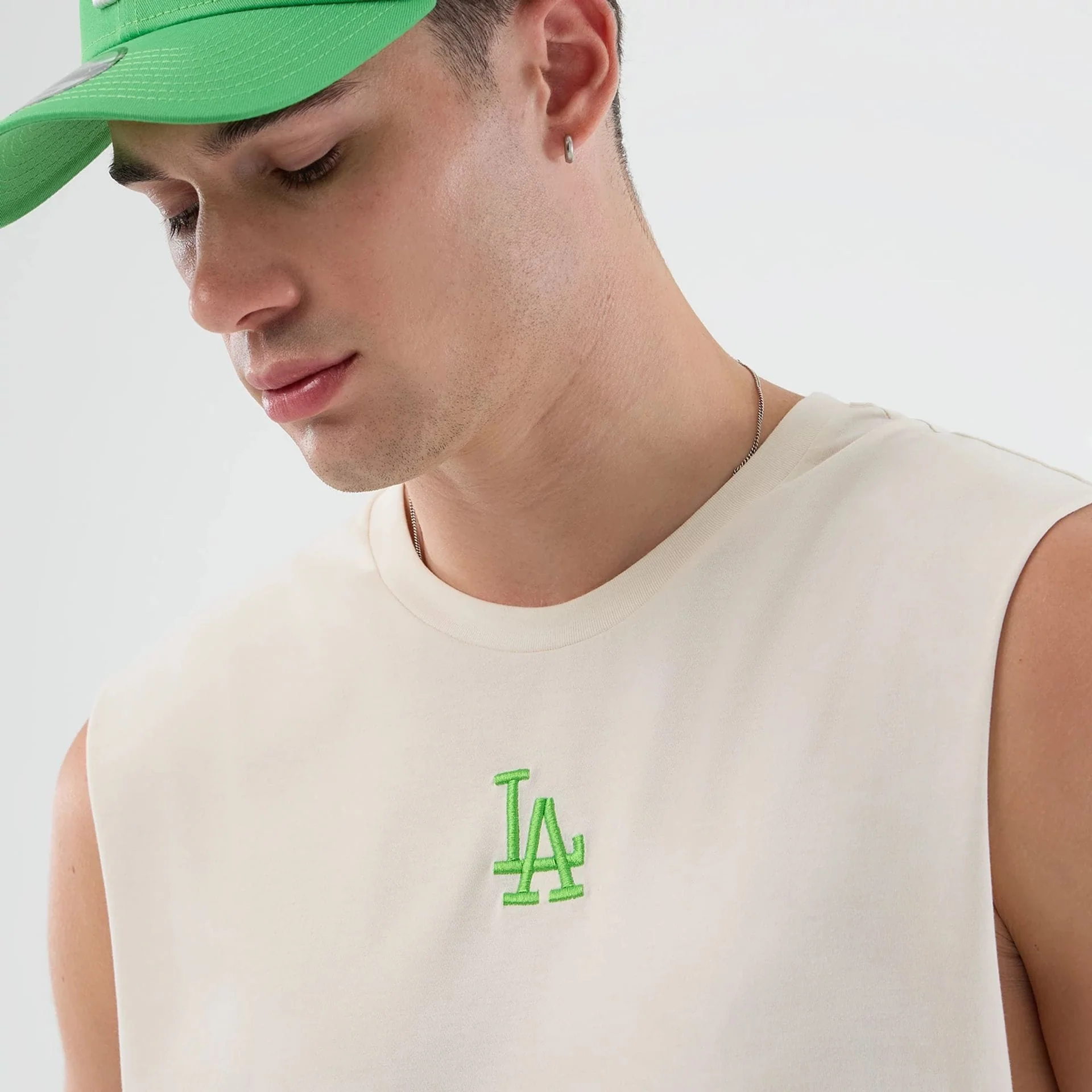 New Era Tank T-Shirt in weiß - LA Dodgers MLB League Essential