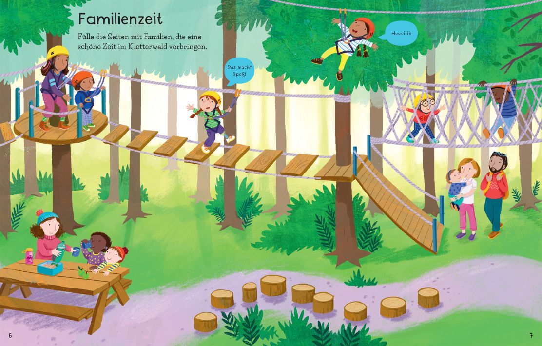 Usborne Usborne Mein erstes Stickerbuch: Familien