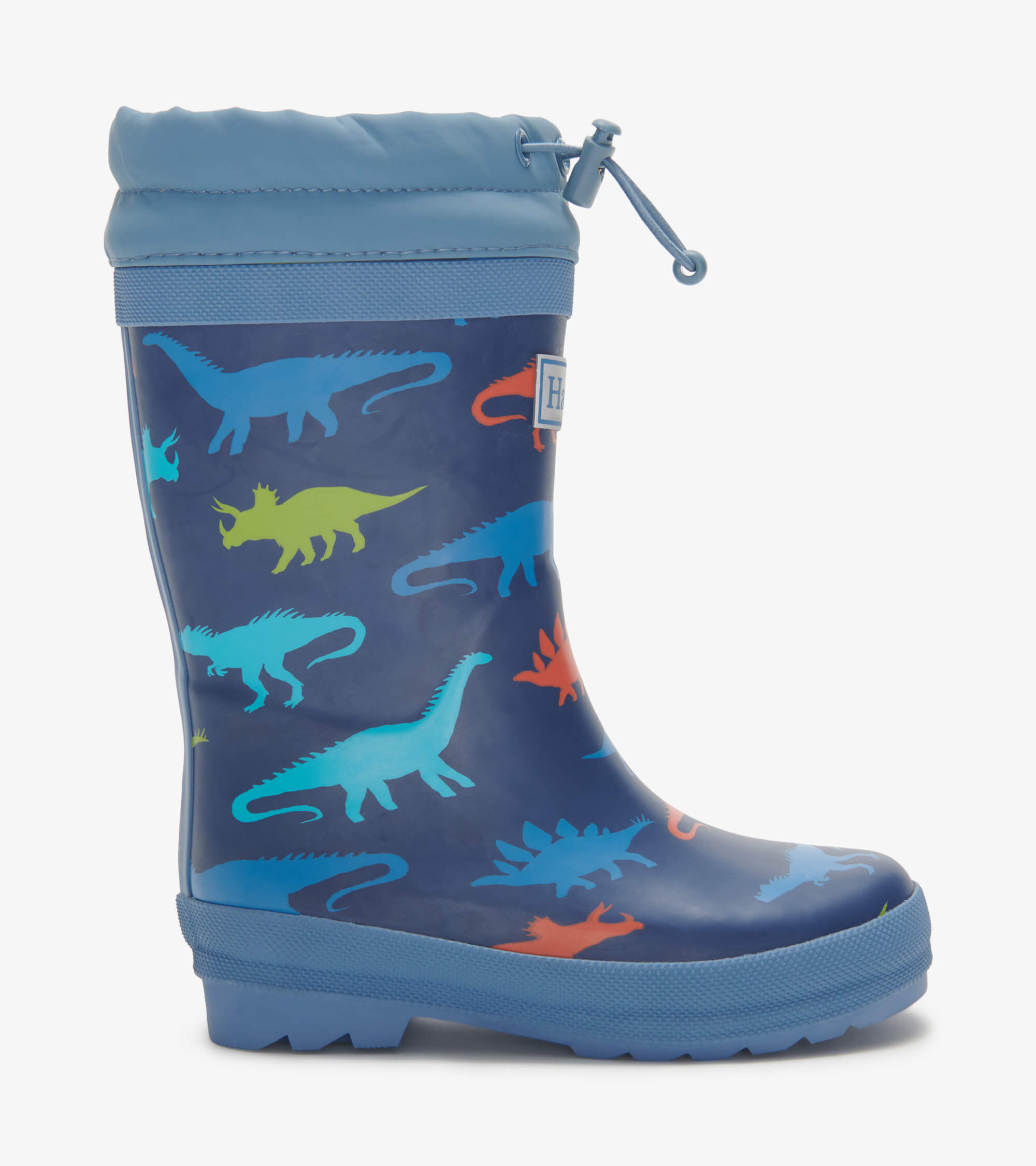 F22DSK1569_B Hatley Winter Gummistiefel Dinosaurier Regenstiefel mit Sherpa Gefuttert