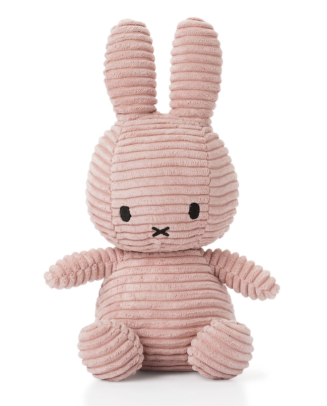 Bon Bon Toys Miffy Stofftier Hase Cord in Rosa
