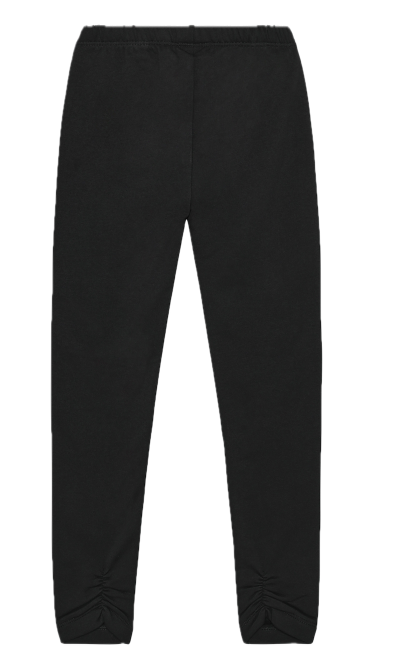Minymo Thermo Sweat Legging GOTS Bio Baumwolle - Tap Shoe Schwarz