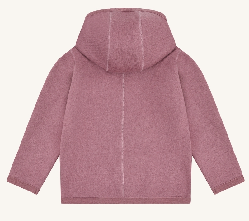 Hust & Claire Ebba Wollwalk Jacke mit Kapuze - Boiled Wool Hooded Jacket in Pale Mauve Rosa Hust & Claire Ebba Wollwalk Jacke mit Kapuze - Boiled Wool Hooded Jacket in Pale Mauve Rosa