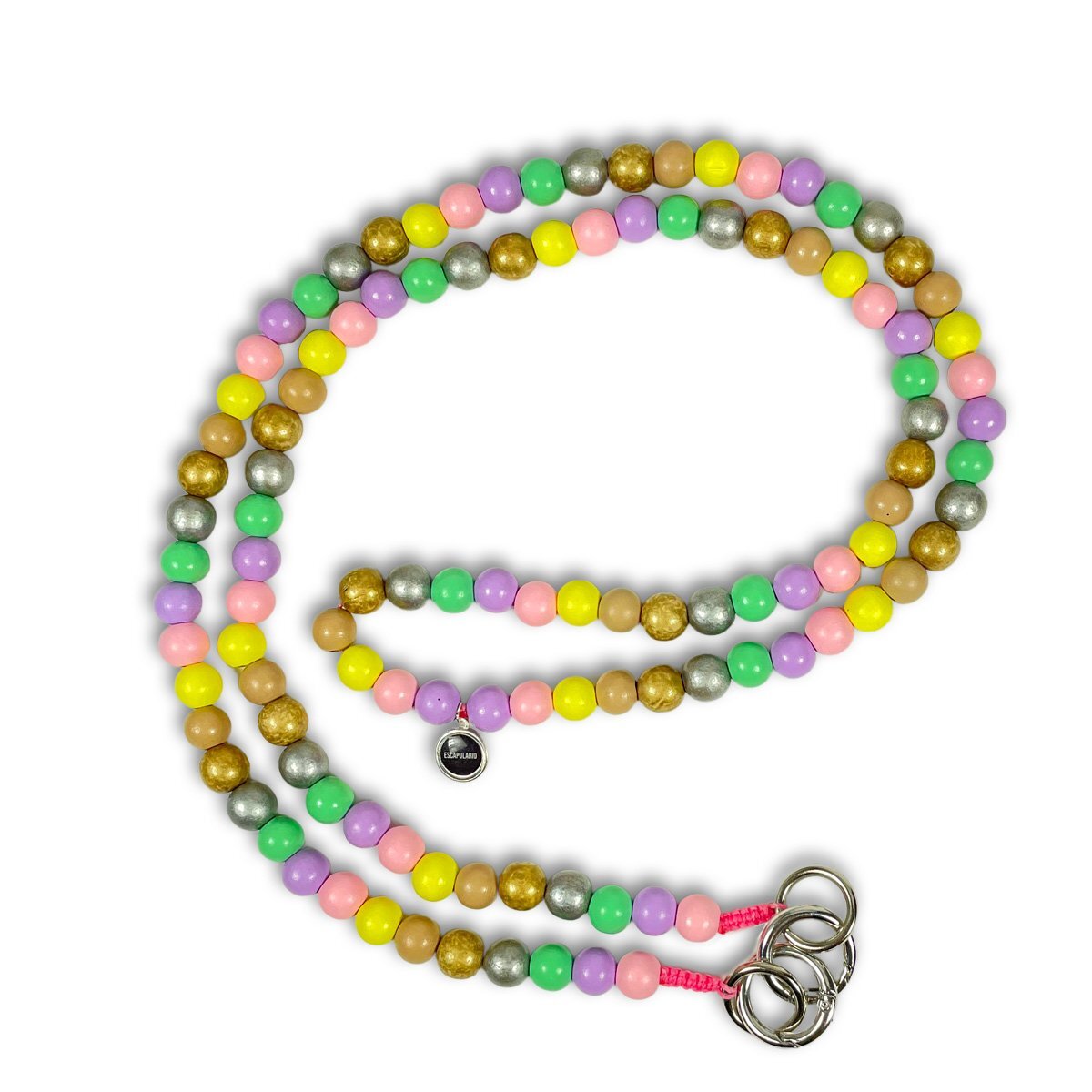 Mo Beads Holzperlen Handykette in Pastell