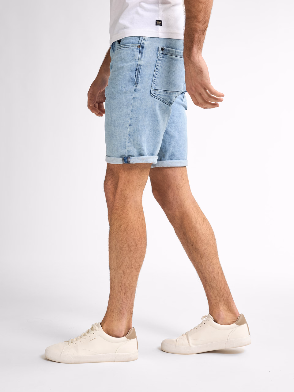 Petrol Industries Herren Jeans Short in Light stone Hellblau 