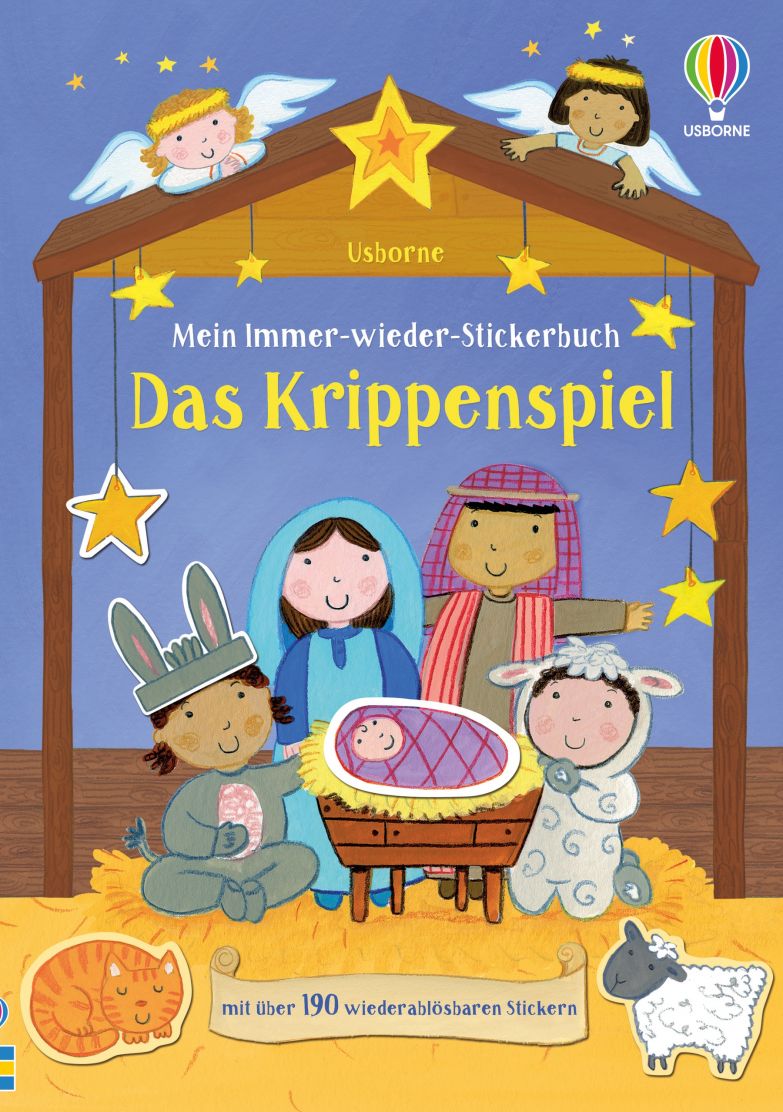 Usborne Mein Immer-wieder-Stickerbuch - Das Krippenspiel