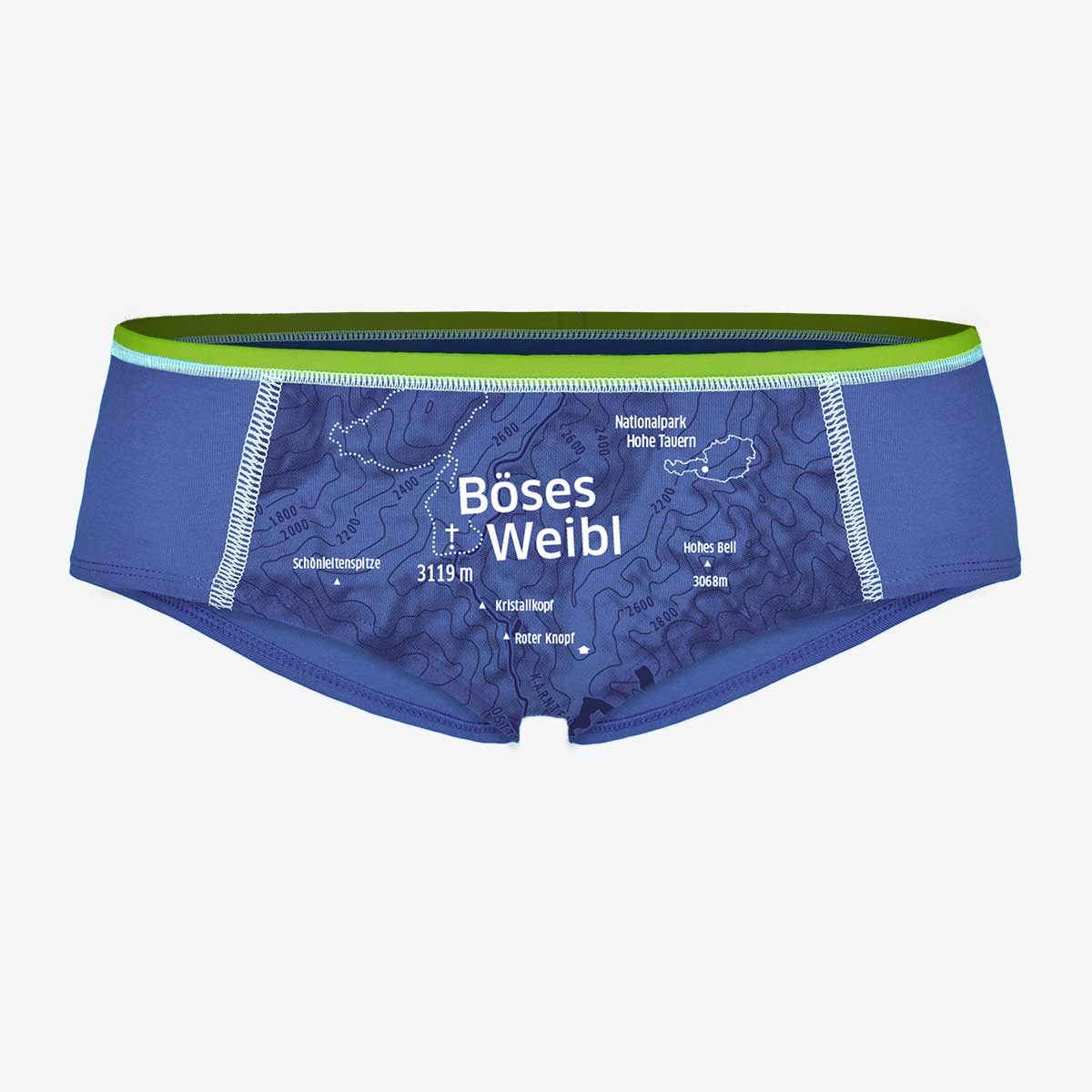 ESFE Alpine Bio-Wäsche Damen Hipster in Enzian Blau Lila - Böses Weibl