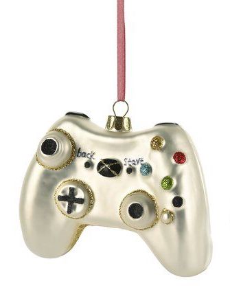 The Gift Company Weihnachtsschmuck - Glas Anhänger - Video Game Controller