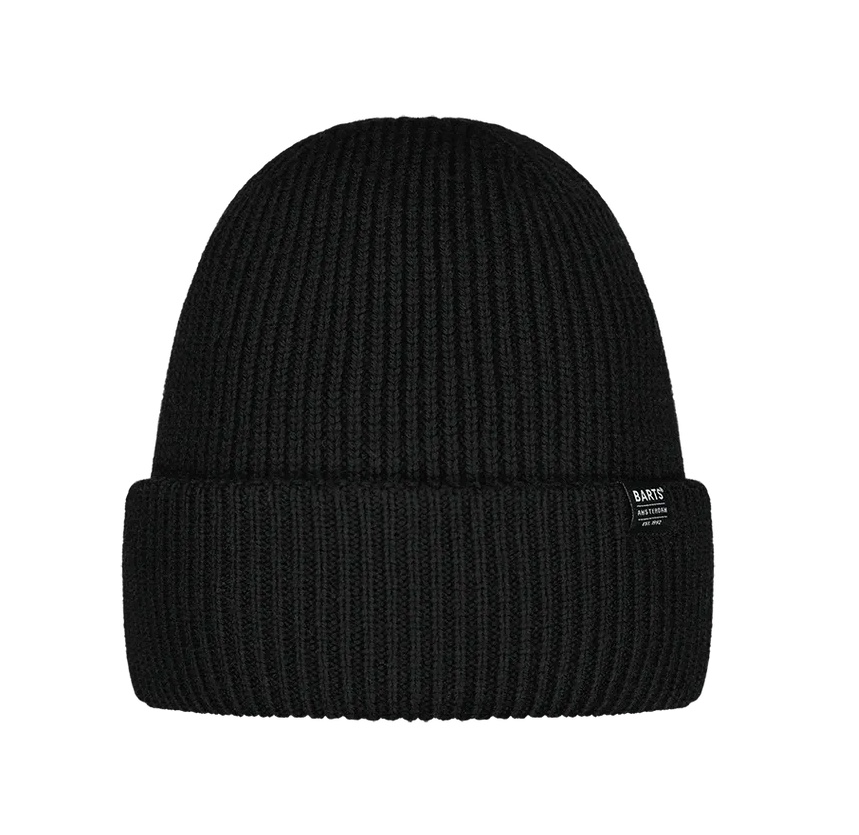Barts Makalun Unisex Premium Merinowolle Mütze in Schwarz