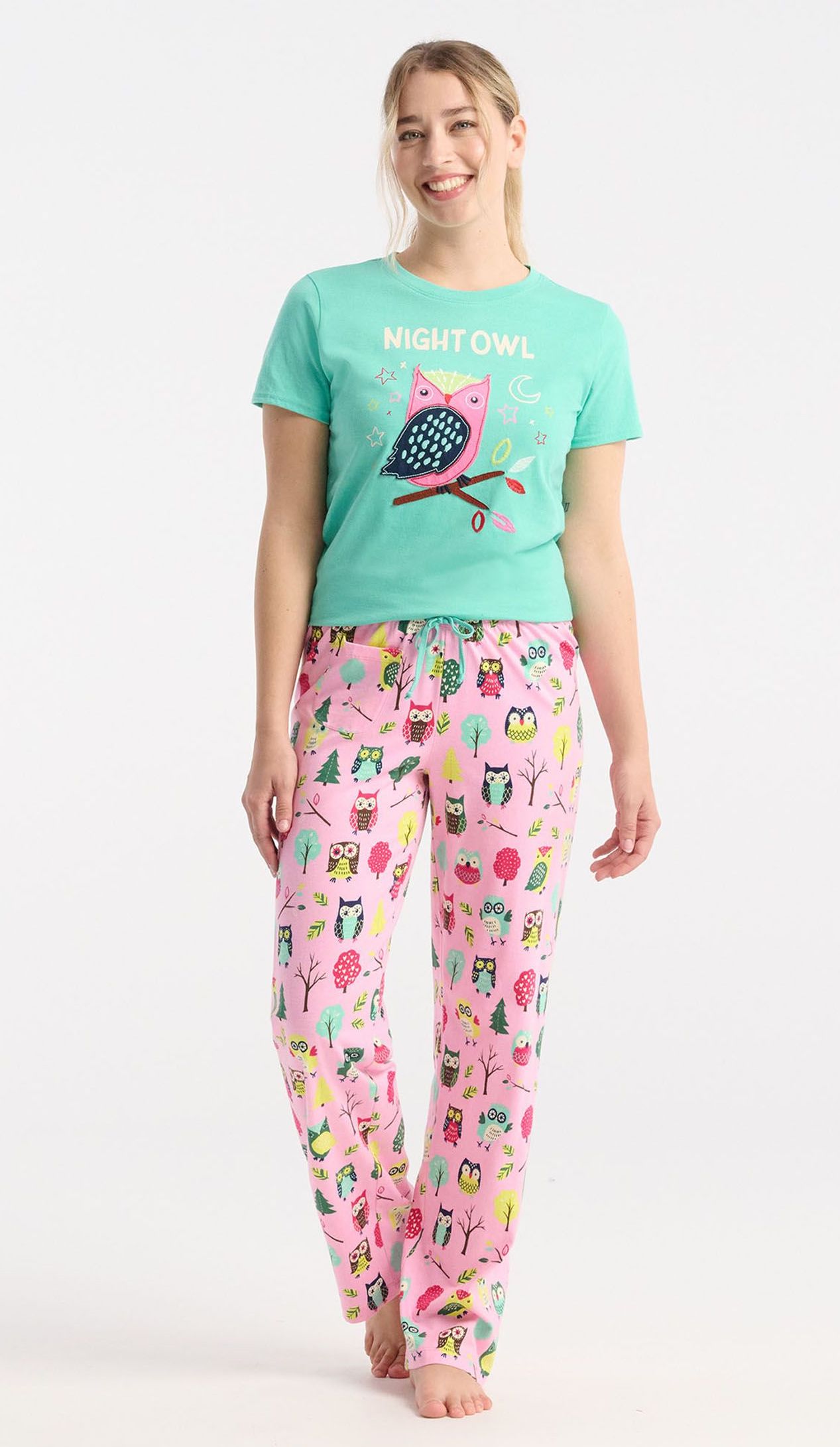 Little Blue House Kurzarm T-Shirt Night Owl - Eule