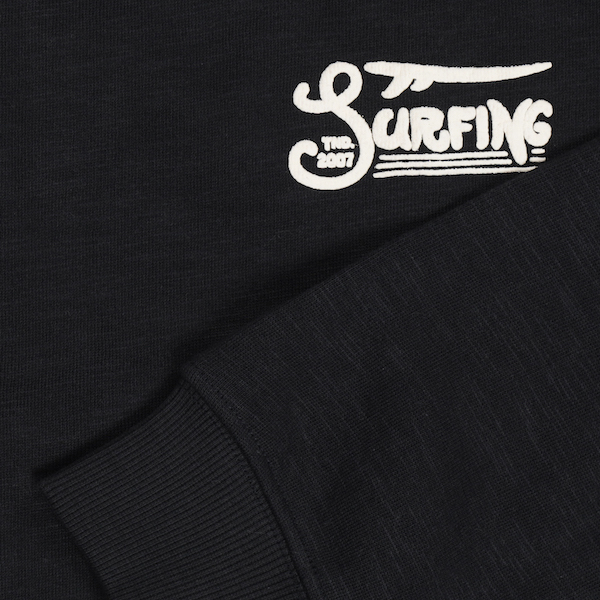 Tumble N Dry Melbourne Sweatshirt in washed Black - Palmendruck Tumble N Dry Melbourne Sweatshirt in washed Black - Palmendruck