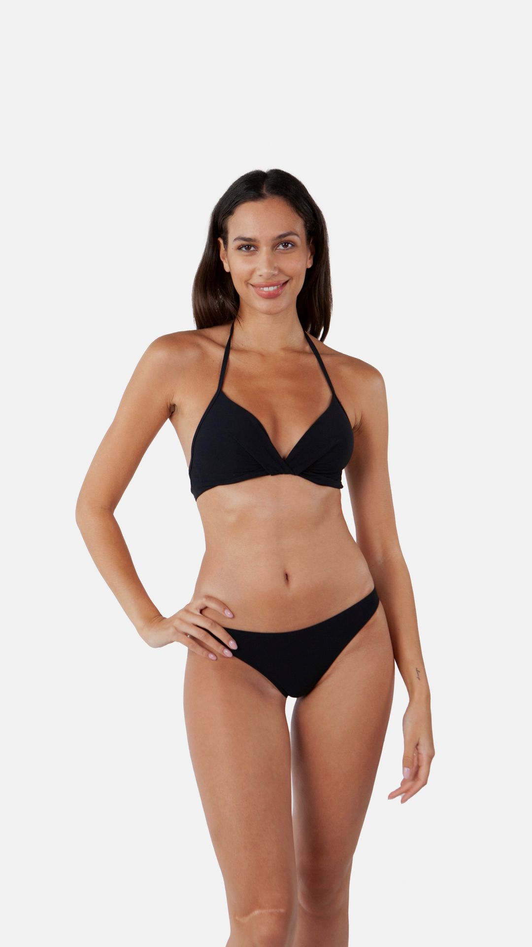 Barts Bikini Top - Solid Halter in Schwarz